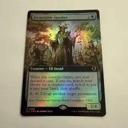 Formidable Speaker FOIL 366 Extended Art Lorwyn Eclipsed ECL MTG Rare Unplayed - Image 2