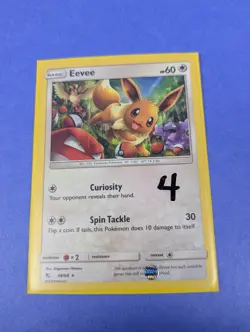 Eevee - 48/68 - Rare Holo Hidden Fates - Pokemon Card - NM - Image 3