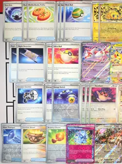 Tera Pikachu Ex & Galvantula Ex Pokemon TCG - OutTheBoxTCG Custom Standard Deck - Image 4