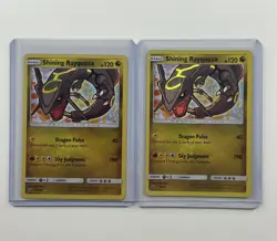 Pokemon Shining Rayquaza Basic Holo Shiny Holo Rare Shining Legends 56/73 Lot 2 - Image 1