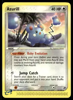 Pokemon TCG Sandstorm #31/100 Azurill LP - Image 1