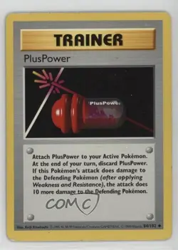 PlusPower Shadowless Pokemon Base Set #84 1999 - Image 1