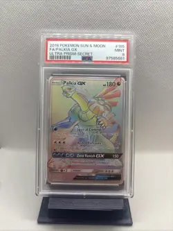 2018 Pokemon Sun & Moon Ultra Prism #165 Palkia GX Full Art Secret Rare PSA 9 - Image 1