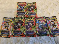 Pokemon Phantasmal Flames Booster Packs - FACTORY SEALED 7 Packs - Image 1