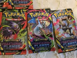 Pokemon Phantasmal Flames Booster Packs - FACTORY SEALED 7 Packs - Image 3