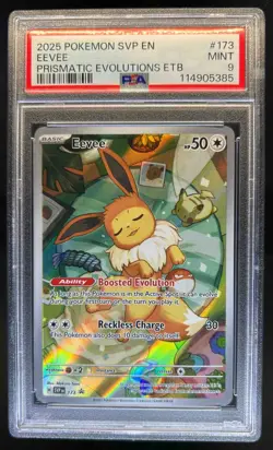 2023-25 Pokemon SV Black Star Promos SVP EN Eevee #173 PSA 9 - Image 1