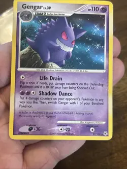 Gengar Diamond and Pearl 27/130 Lv. 39 Non Holo 2007 Old School gas - Image 3
