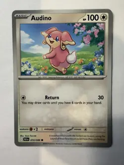 Audino - SV: Black Bolt 074/086 NM English Pokemon Card - Image 1