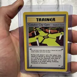 Pokemon TCG Uncommon Celadon City Gym 107/132 Gym Heroes Unlimited NM Vintage - Image 1