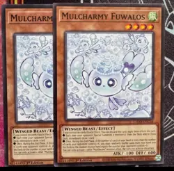 2 Yugioh Mulcharmy Fuwalos Common L5DD-ENC16 1st Edition Near Mint Cards - Image 1