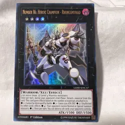 Yugioh Number 86 Heroic Champion - Rhongomyniad (Ultra Rare 1st Ed) LEHD-ENC37 - Image 1