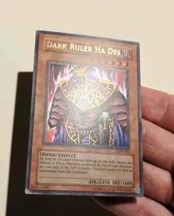 Yugioh Dark Ruler Ha Des LOD-001 Ultra Rare LP - Image 3