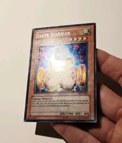 Yugioh Slate Warrior WC4-003 Prismatic Secret Rare NM - Image 4