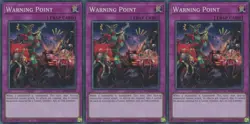3x Warning Point | MP21-EN216 | SR | 1st Ed | NM | YuGiOh - Image 1