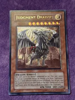 1x Judgment Dragon TU01-EN000 Ultimate Rare Euro Print MP YuGiOh - Image 1