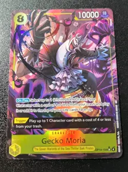 One Piece CCG Gecko Moria The Azure Sea's Seven SR Alt Foil Card OP14-104 NM - Image 1