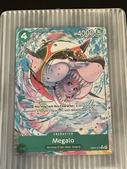 One Piece The Azure Sea’s Seven Op-14 Megalo EB04-018 Rare Alt Art English - Image 1