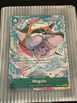 One Piece The Azure Sea’s Seven Op-14 Megalo EB04-018 Rare Alt Art English - Image 2