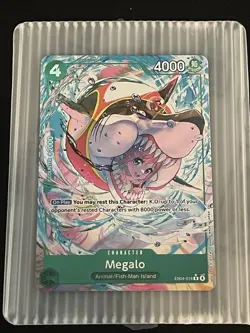 One Piece The Azure Sea’s Seven Op-14 Megalo EB04-018 Rare Alt Art English - Image 3