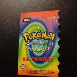 1999 Topps Pokemon the Movie Die-Cut Card #06 Charizard 6/12 - Image 2