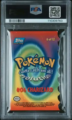 1999 TOPPS POKEMON THE MOVIE DIE-CUT #6 CHARIZARD PSA 5 - Image 2