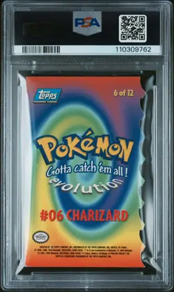 1999 TOPPS POKEMON THE MOVIE DIE-CUT #6 CHARIZARD PSA 5 - Image 2