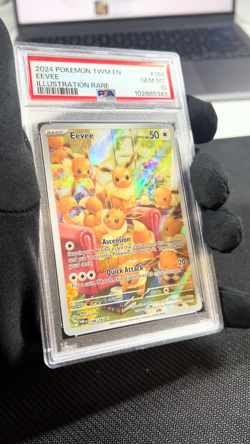 Eevee 188/167 IR PSA 10 Pokemon Card English Twilight Masquerade TCG CCG - Image 2