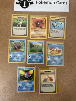 Fossil 1st Edition Pokemon Card Lot Vintage WOTC - Image 1