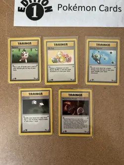 Fossil Trainers 1st Edition Pokemon Card Lot Vintage WOTC - Image 1