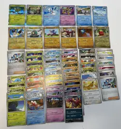 Pokemon Twilight Masquerade Card Lot of 63 - No Duplicates - 4 Holo, 9 Reverse - Image 1