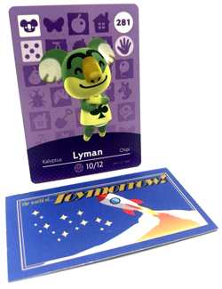 Animal Crossing Nintendo Amiibo - LYMAN #281 - Series 3 Authentic Card - Image 1