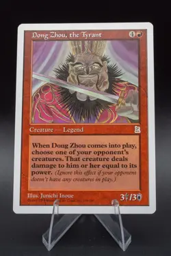 Dong Zhou, the Tyrant: 1999 Magic the Gathering - Portal Three Kingdoms Regular - Image 1