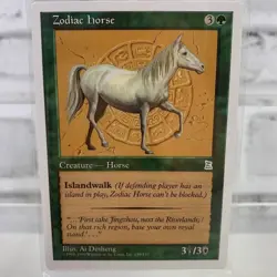 1999 Magic The Gathering: Portal Three Kingdoms Zodiac Horse 159/180 - Image 1