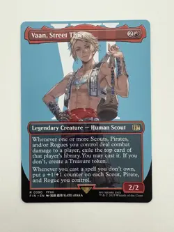 Vaan Street Thief Showcase MTG Magic the Gathering Card NM Near Mint FIN - Image 1