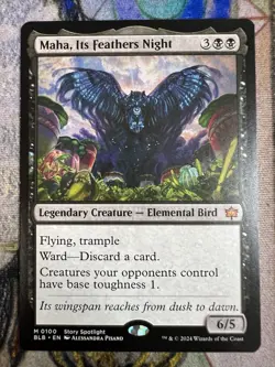 Maha, Its Feathers Night Bloomburrow Regular - Image 1