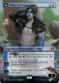 MTG Oko, Lorwyn Liege (Borderless) (287) | NM | Lorwyn Eclipsed {ECL} - Image 1