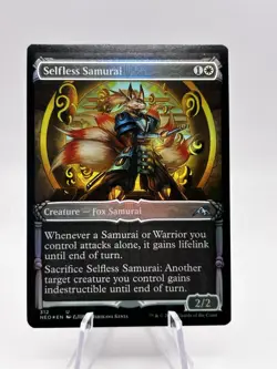 Selfless Samurai 312 Foil Showcase Kamigawa Neon Dynasty NEO MTG NM - Image 1