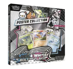 POKEMON TCG BLACK BOLT WHITE FLARE UNOVA POSTER COLLECTION BOX FACTORY SEALED - Image 1