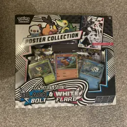 Pokemon TCG | Black Bolt & White Flare Unova Poster Collection | Factory Sealed - Image 1