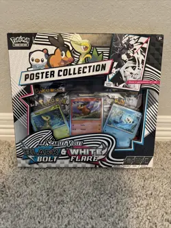 POKEMON TCG BLACK BOLT WHITE FLARE UNOVA POSTER COLLECTION BOX FACTORY SEALED - Image 1
