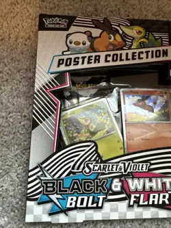 POKEMON TCG BLACK BOLT WHITE FLARE UNOVA POSTER COLLECTION BOX FACTORY SEALED - Image 3