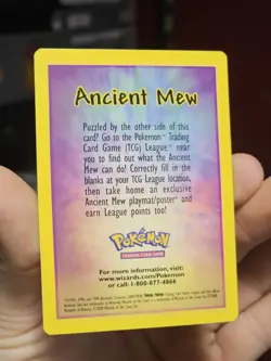 ANCIENT MEW DETAILS INSERT CARD - Pokemon Card - Promo - NM - Image 1