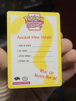 ANCIENT MEW DETAILS INSERT CARD - Pokemon Card - Promo - NM - Image 3