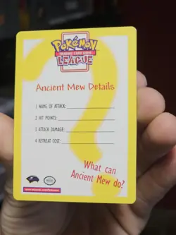 ANCIENT MEW DETAILS INSERT CARD - Pokemon Card - Promo - NM - Image 4