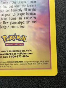 Pokemon Ancient Mew Promo Card Details Insert NM / LP - Image 4