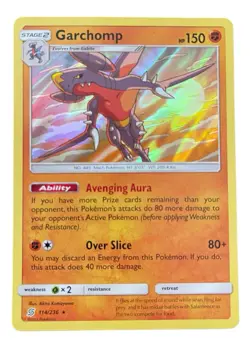 Garchomp 114/236 – Unified Minds – Lightly Played Holo Rare Pokemon - Image 1