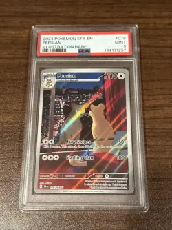 Pokemon Persian TCG Card 078/064 Shrouded Fable Illustration, Rare, PSA 9 Mint - Image 1
