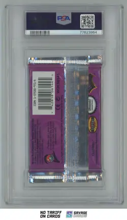 2000 Pokemon Base 2 Foil Booster Pack Pidgeot PSA 8 - Image 2