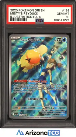 Pokemon 2025 Misty's Psyduck 193/182 IR Destined Rivals GEM MINT PSA 10 - Image 1