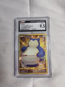 CGC 9.5 Pokemon Snorlax 224/198 Chilling Reign Secret Rare Gold Card - Nice - Image 1